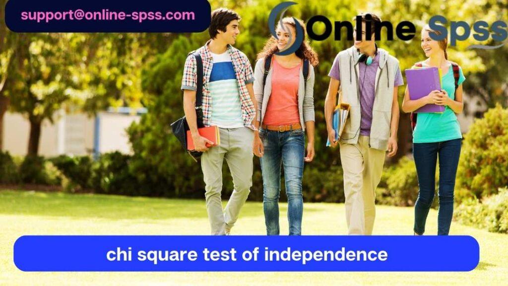 The chi-square test of independence
