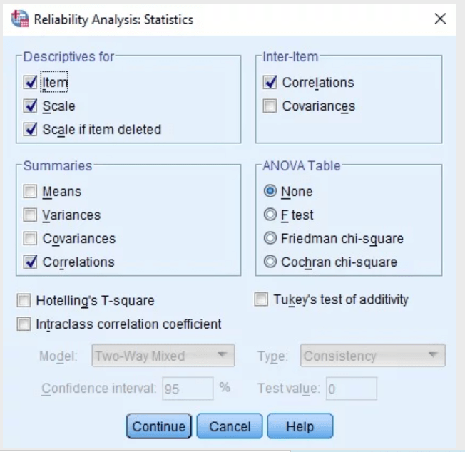 how to run reliability analysis in spss