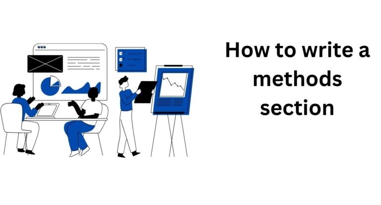 How to write a methods section