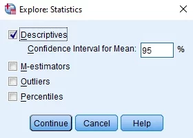 Testing Normality In SPSS statistics