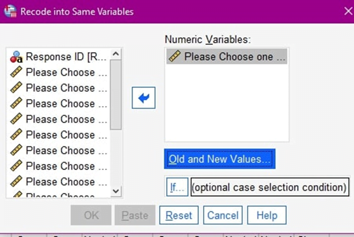 How to recode variables in SPSS