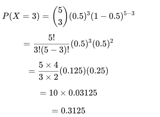Computed Example of binomial probability problem